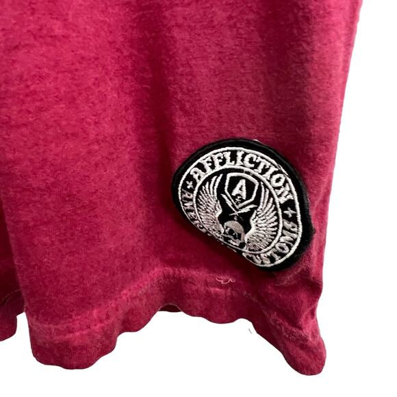 VINTAGE AFFLICTION AMERICAN CUSTOM MOTOR CLUB AOP SHIRT SIZE LARGE CLEAN - Picture 4 of 7